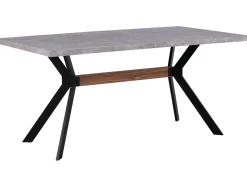 Outlet Stół do jadalni BENSON Szary efekt betonu 90 cm Stoły Do Jadalni|Wszystkie Stoły