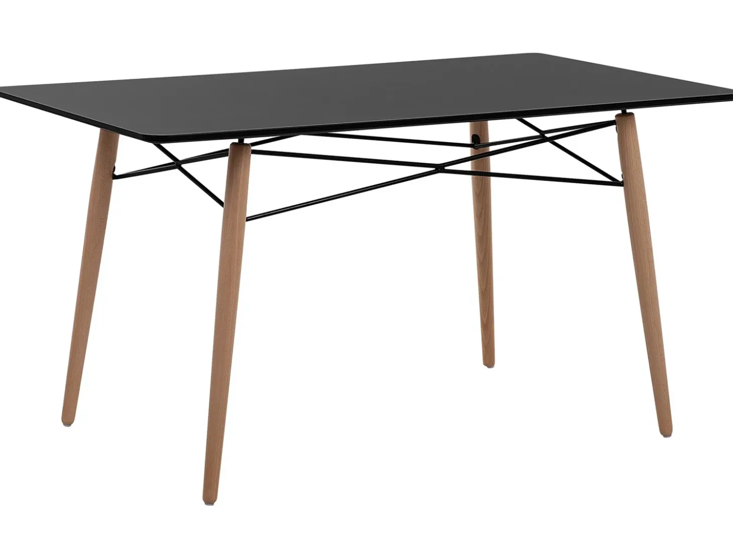 Discount Stół do jadalni BIONDI Buk czarny 140 cm 80 cm Stoły Do Jadalni|Wszystkie Stoły