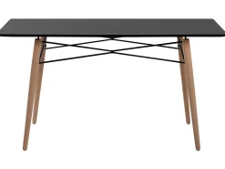 Discount Stół do jadalni BIONDI Buk czarny 140 cm 80 cm Stoły Do Jadalni|Wszystkie Stoły