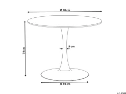 Sale Stół do jadalni BOCA Czarny marmur 90 cm 90 cm Stoły Do Jadalni|Wszystkie Stoły