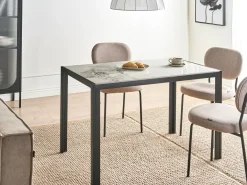 Best Stół do jadalni CLARENCE Biały marmur 120 cm 70 cm Ceramika Stoły Do Jadalni|Wszystkie Stoły