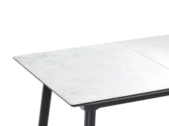 Hot Stół do jadalni EFTALIA Biały marmur 120/150 cm 80 cm Stoły Do Jadalni|Wszystkie Stoły