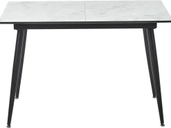 Hot Stół do jadalni EFTALIA Biały marmur 120/150 cm 80 cm Stoły Do Jadalni|Wszystkie Stoły