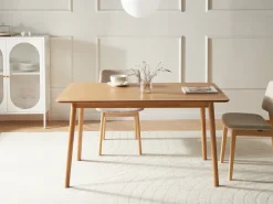 Outlet Stół do jadalni ELVYN Dąb jasny 140 cm 80 cm Stoły Do Jadalni|Wszystkie Stoły