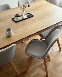 Clearance Stół do jadalni ERMELO Jesion naturalny 200 cm 100 cm Stoły Do Jadalni|Wszystkie Stoły