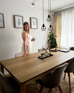 Clearance Stół do jadalni ERMELO Jesion naturalny 200 cm 100 cm Stoły Do Jadalni|Wszystkie Stoły