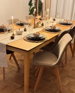 Clearance Stół do jadalni ERMELO Jesion naturalny 200 cm 100 cm Stoły Do Jadalni|Wszystkie Stoły