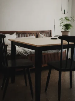 Clearance GEORGIA Czarny 150 cm 90 cm Drewno Stoły Z Litego Drewna|Wszystkie Stoły