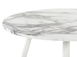Outlet Stół do jadalni GUTIERE Biały marmur 70 cm Stoły Do Jadalni|Wszystkie Stoły