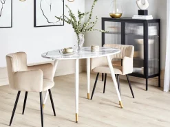 Outlet Stół do jadalni GUTIERE Biały marmur 70 cm Stoły Do Jadalni|Wszystkie Stoły