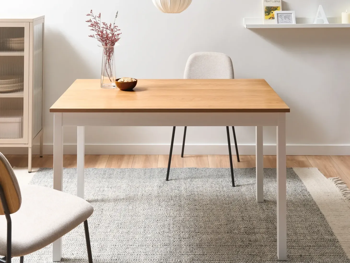New HOUSTON Dąb jasny 125 cm 75 cm Stoły Do Jadalni|Wszystkie Stoły