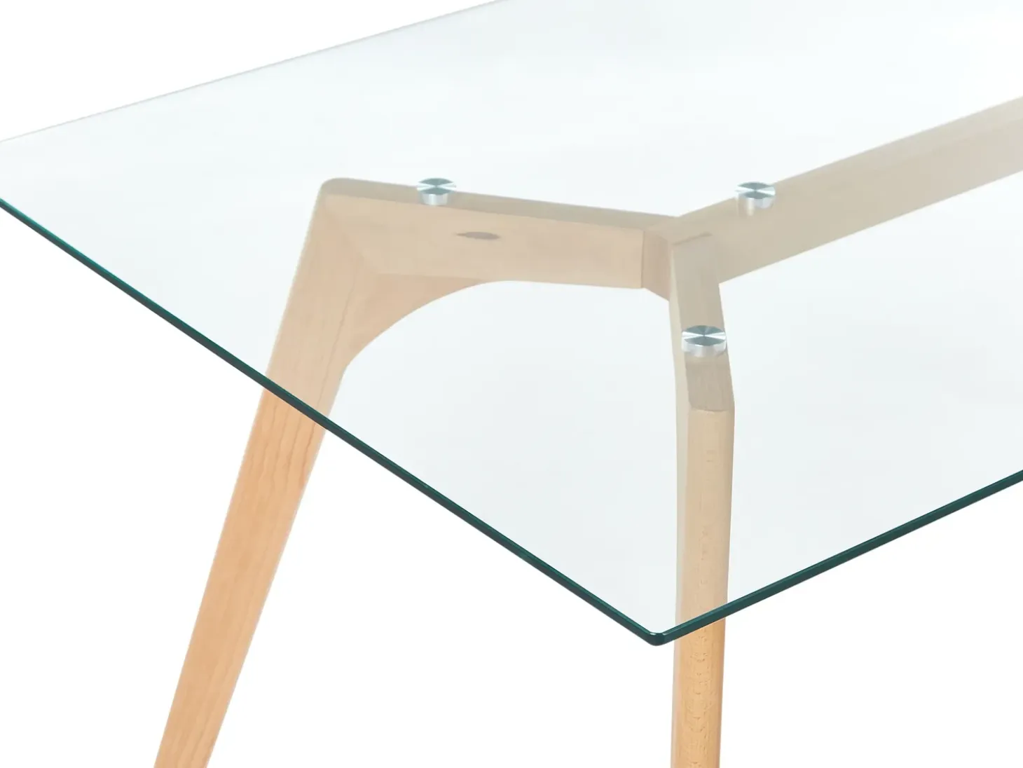 Discount Stół do jadalni HUDSON Przezroczysty 90 cm Szkło hartowane Stoły Do Jadalni|Wszystkie Stoły