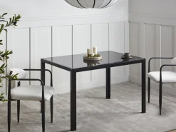 Discount Stół do jadalni LAVOS 120 cm 80 cm Szkło hartowane Stoły Do Jadalni|Wszystkie Stoły