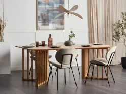 Discount Stół do jadalni LEANDRA Jesion jasny 200 cm 100 cm Stoły Do Jadalni|Wszystkie Stoły