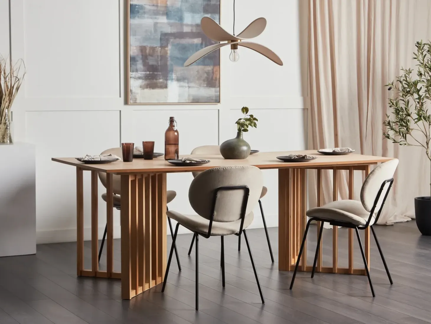 Discount Stół do jadalni LEANDRA Jesion jasny 200 cm 100 cm Stoły Do Jadalni|Wszystkie Stoły