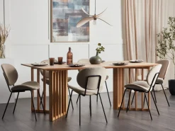 Discount Stół do jadalni LEANDRA Jesion jasny 200 cm 100 cm Stoły Do Jadalni|Wszystkie Stoły