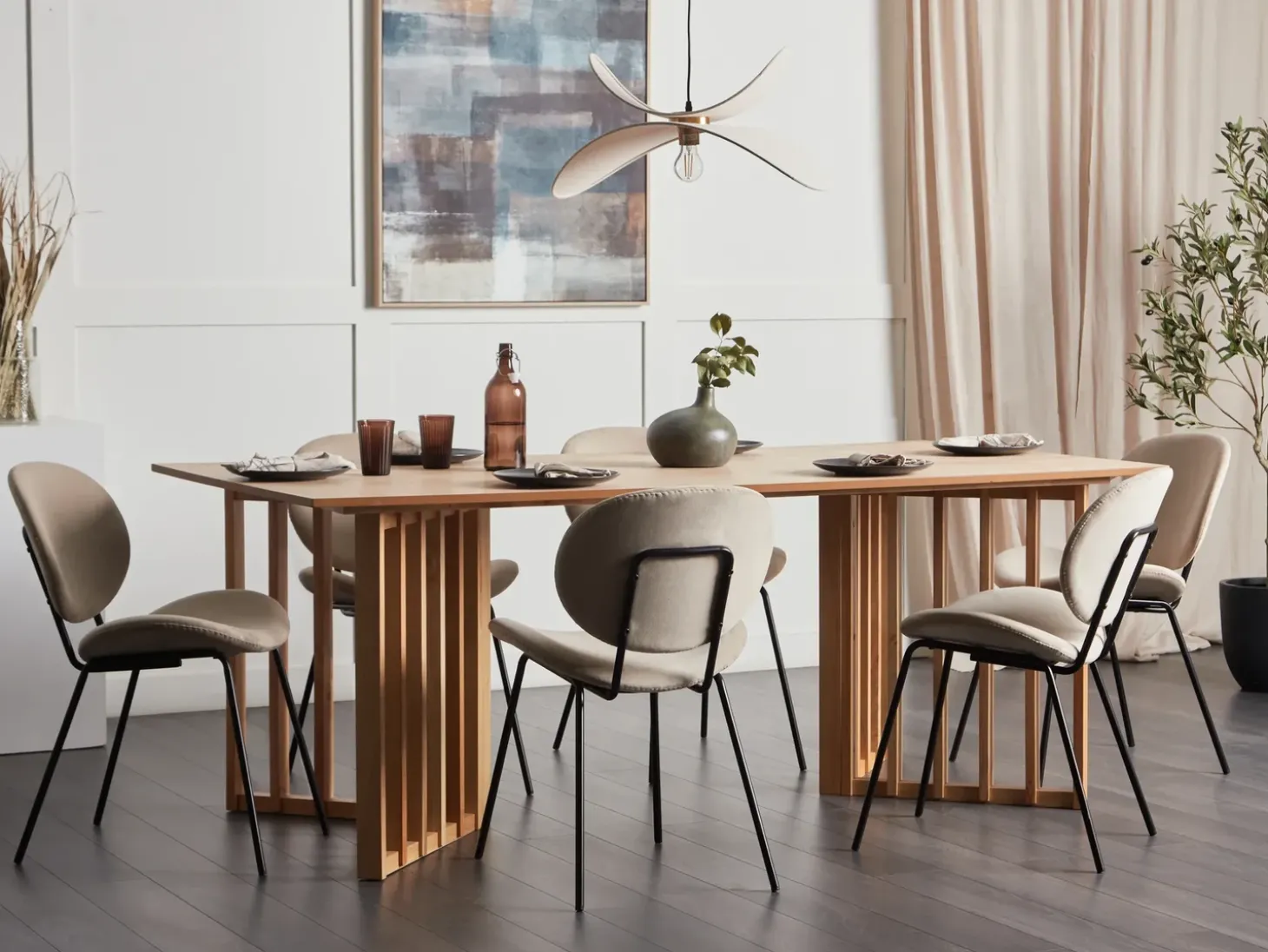 Discount Stół do jadalni LEANDRA Jesion jasny 200 cm 100 cm Stoły Do Jadalni|Wszystkie Stoły