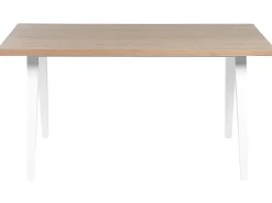 Stół do jadalni LENISTER Brązowy/ biały 150 cm 90 cm Stoły Do Jadalni|Wszystkie Stoły