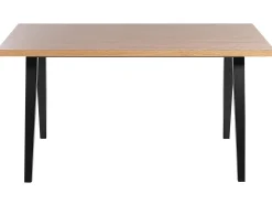 New Stół do jadalni LENISTER Brązowy/ czarny 150 cm 90 cm Stoły Do Jadalni|Wszystkie Stoły