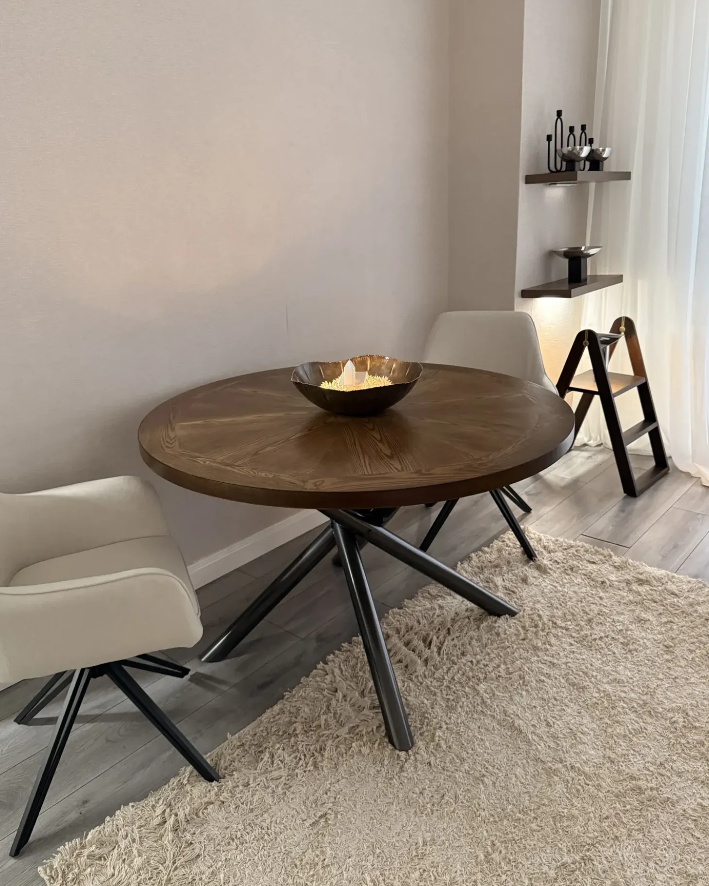 Outlet Stół do jadalni LORENZO Jesion brązowy 120 cm 120 cm Stoły Do Jadalni|Wszystkie Stoły