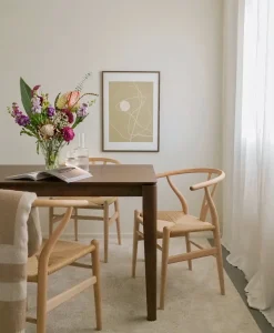 New Stół do jadalni LOTTIE Orzech ciemny 160 cm 90 cm Stoły Do Jadalni|Wszystkie Stoły