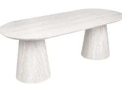 Discount Stół do jadalni LUMAN Efekt trawertynu 220 cm 95 cm Stoły Do Jadalni|Wszystkie Stoły