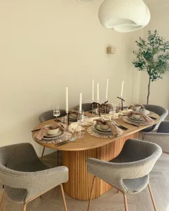 New Stół do jadalni LUNNIN Dąb jasny 90 cm 180 cm Stoły Do Jadalni|Wszystkie Stoły