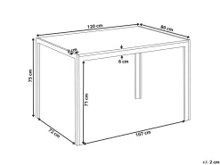 Clearance Stół do jadalni MANN Brązowy/ biały 120 cm 80 cm Stoły Do Jadalni|Wszystkie Stoły