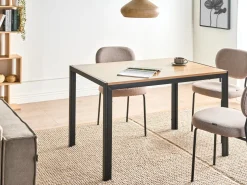 Online Stół do jadalni MANN Brązowy/ czarny 120 cm 80 cm Stoły Do Jadalni|Wszystkie Stoły