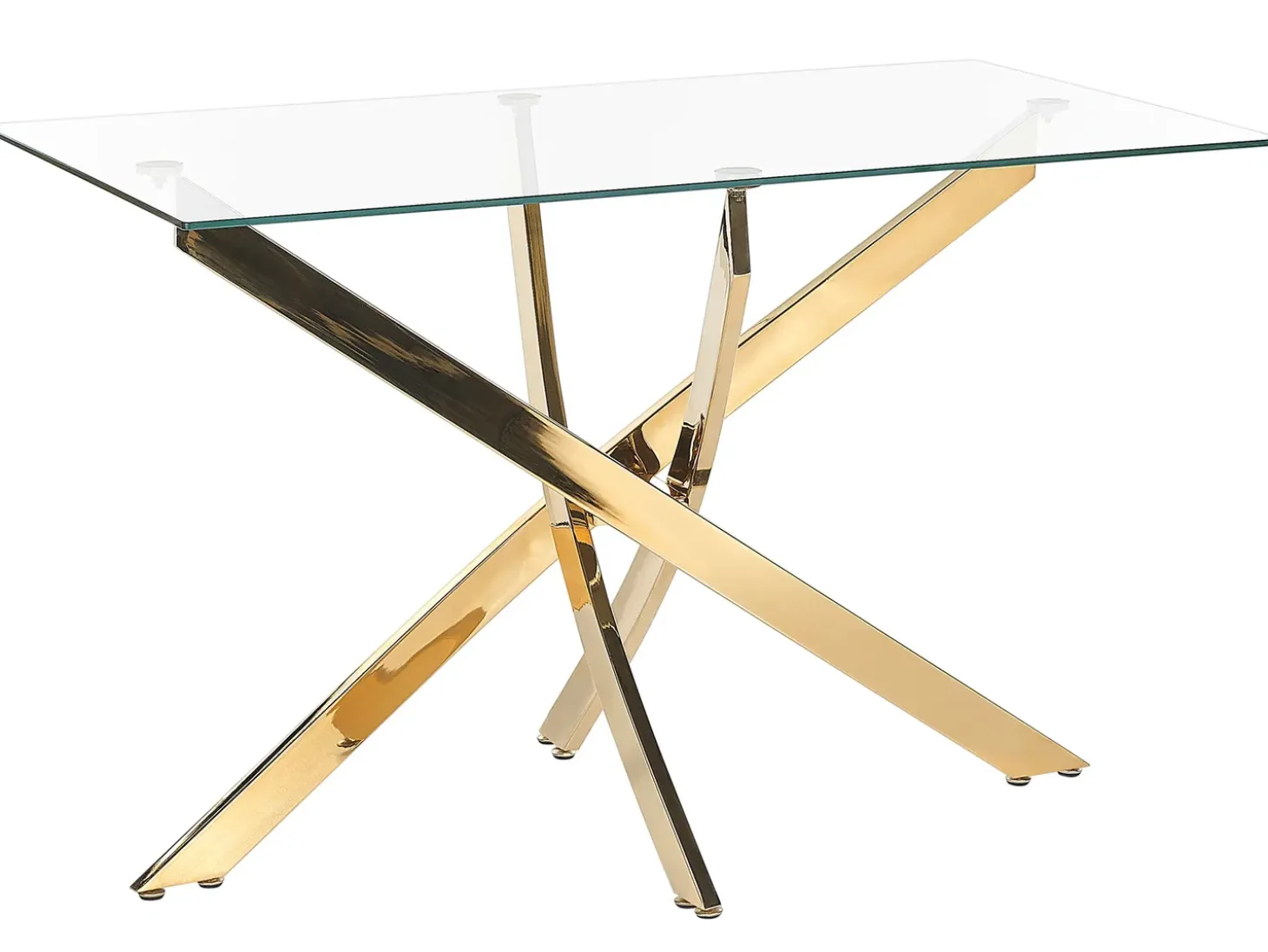 Clearance Stół do jadalni MARAMO Złoty 120 cm 70 cm Szkło hartowane Stoły Do Jadalni|Wszystkie Stoły