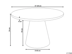 Hot Stół do jadalni MERE marmur 120 cm 120 cm Stoły Do Jadalni|Wszystkie Stoły