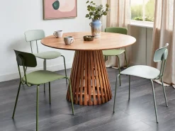 Hot MESILLA 120 cm 120 cm Drewno akacjowe Stoły Z Litego Drewna|Wszystkie Stoły