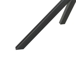 New Stół do jadalni MESTON Czarny 120 cm 120 cm Szkło hartowane Stoły Do Jadalni|Wszystkie Stoły