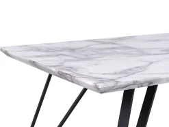 Outlet Stół do jadalni MOLDEN Marmur/ czarny 150 cm 80 cm Stoły Do Jadalni|Wszystkie Stoły