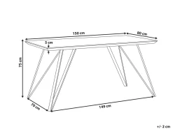 Online Stół do jadalni MOLDEN Marmur/ złoty 150 cm 80 cm Stoły Do Jadalni|Wszystkie Stoły