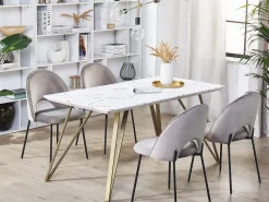 Online Stół do jadalni MOLDEN Marmur/ złoty 150 cm 80 cm Stoły Do Jadalni|Wszystkie Stoły