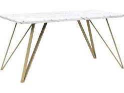 Online Stół do jadalni MOLDEN Marmur/ złoty 150 cm 80 cm Stoły Do Jadalni|Wszystkie Stoły