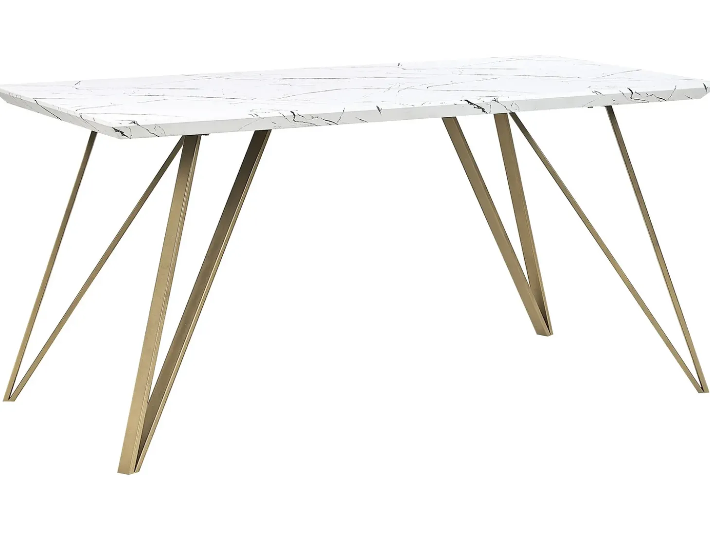 Online Stół do jadalni MOLDEN Marmur/ złoty 150 cm 80 cm Stoły Do Jadalni|Wszystkie Stoły