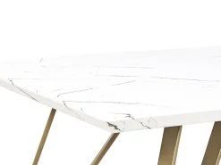 Online Stół do jadalni MOLDEN Marmur/ złoty 150 cm 80 cm Stoły Do Jadalni|Wszystkie Stoły