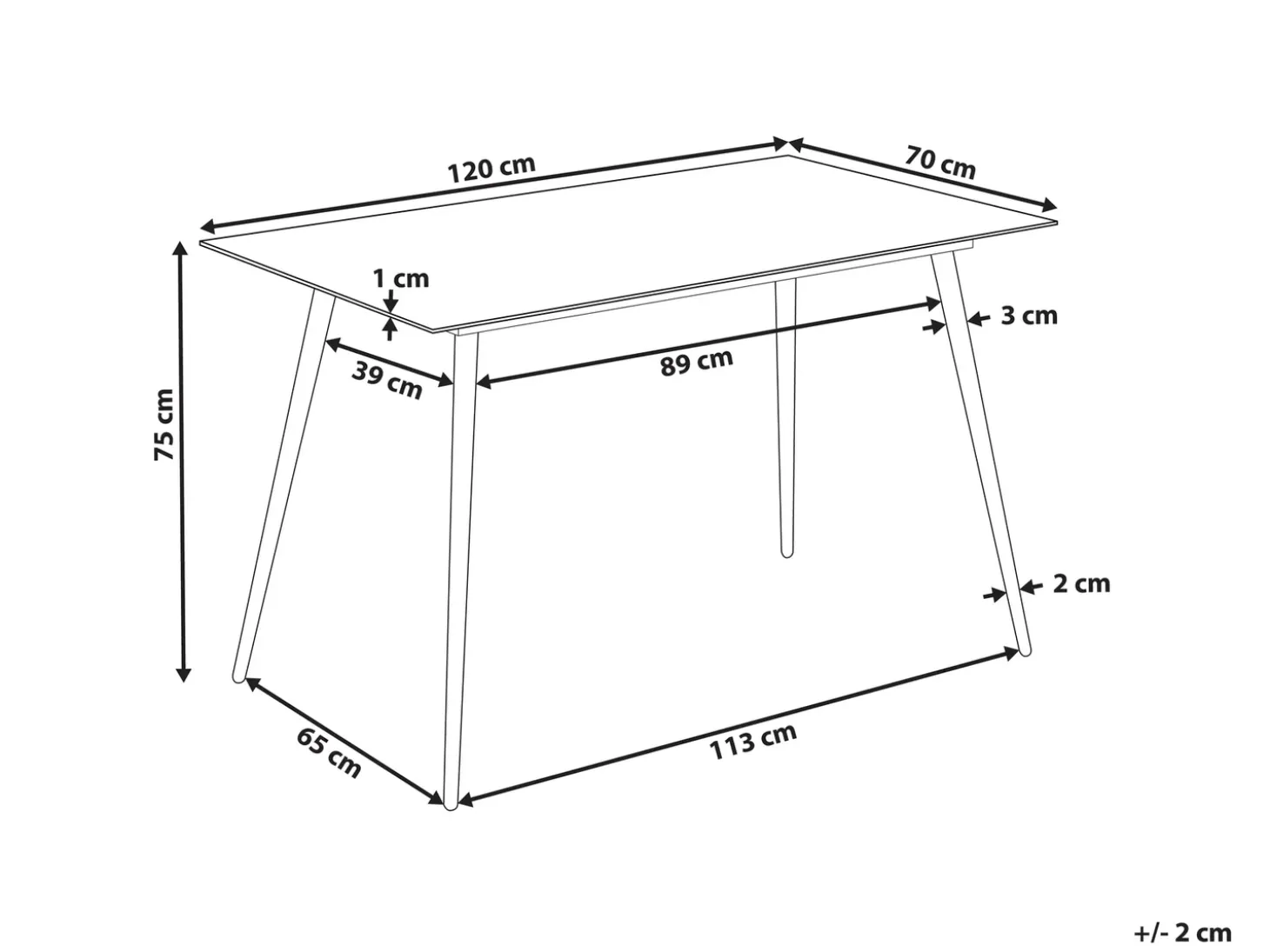 Outlet Stół do jadalni MULGA Marmur/ złoty 120 cm 70 cm Szkło hartowane Stoły Do Jadalni|Wszystkie Stoły