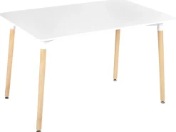 Stół do jadalni NEWBERRY Biały 120 cm 80 cm Stoły Do Jadalni|Wszystkie Stoły