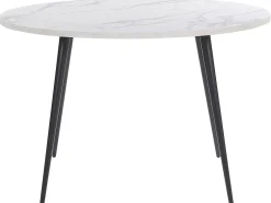Sale Stół do jadalni ODEON Biały marmur 120 cm 120 cm Stoły Do Jadalni|Wszystkie Stoły