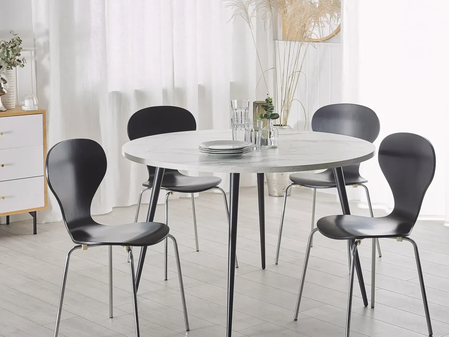 Sale Stół do jadalni ODEON Biały marmur 120 cm 120 cm Stoły Do Jadalni|Wszystkie Stoły