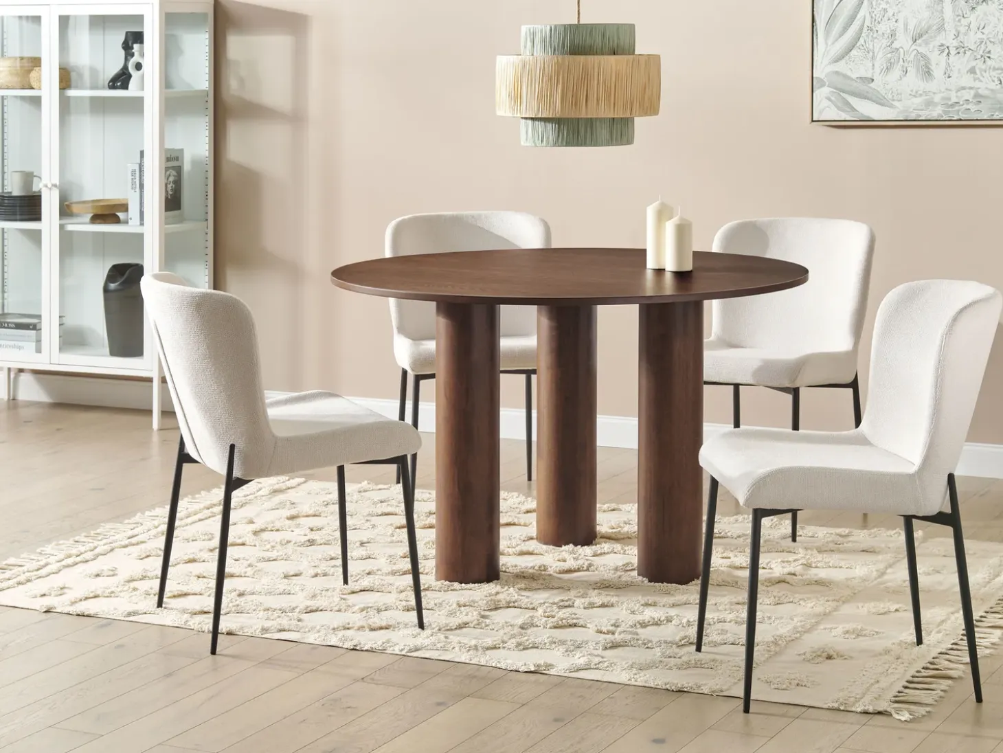 New Stół do jadalni ORIN Jesion ciemny 120 cm 120 cm Stoły Do Jadalni|Wszystkie Stoły