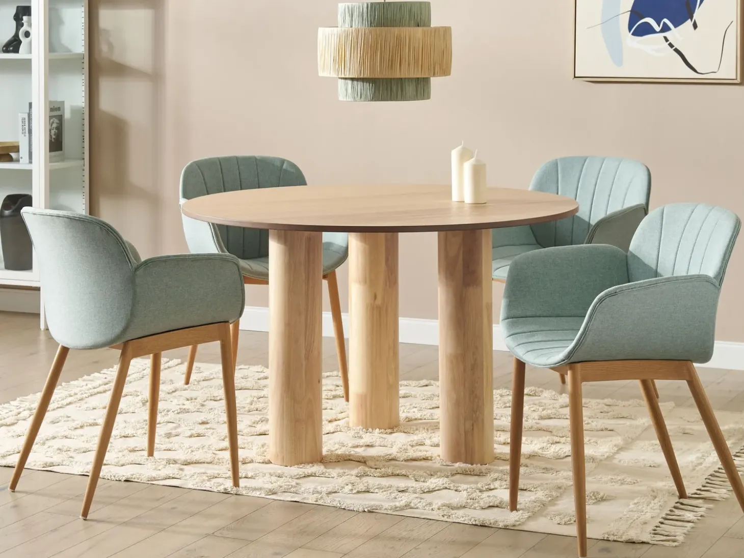 New Stół do jadalni ORIN Jesion jasny 120 cm 120 cm Stoły Do Jadalni|Wszystkie Stoły