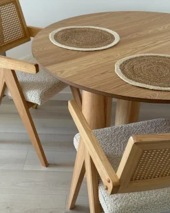 New Stół do jadalni ORIN Jesion jasny 120 cm 120 cm Stoły Do Jadalni|Wszystkie Stoły