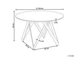 Sale Stół do jadalni OXHILL 120 cm 120 cm Stoły Do Jadalni|Wszystkie Stoły