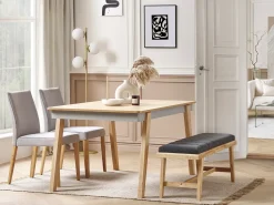 Sale PHOLA Dąb jasny 150 cm 90 cm Stoły Do Jadalni|Wszystkie Stoły