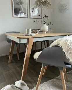 Sale PHOLA Dąb jasny 150 cm 90 cm Stoły Do Jadalni|Wszystkie Stoły