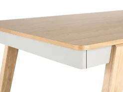 Sale PHOLA Dąb jasny 150 cm 90 cm Stoły Do Jadalni|Wszystkie Stoły